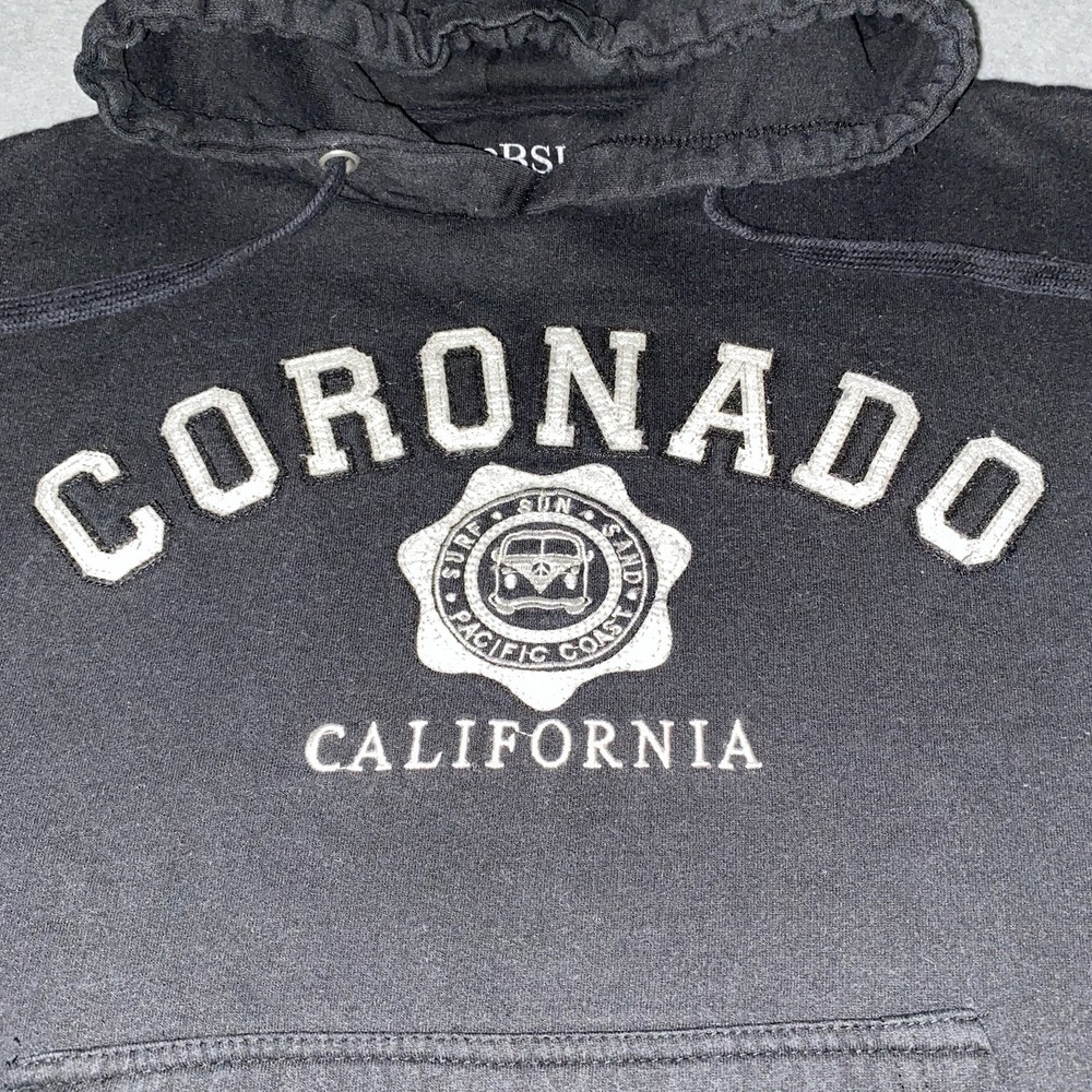 Coronado California Hoodie Sweatshirt Adult Small Blk Pullover OBSI Destination - Picture 6 of 16